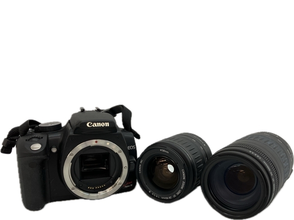 【動作保証】Canon DS126071 EOS Kiss Digital N 28-90mm 90-300mm カメラレンズ2本セット キャノン 中古 訳有 C8737019の画像1
