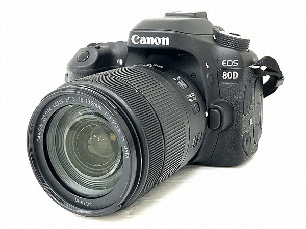 【動作保証】Canon EOS80D EF-S 18-135mm 1:3.5‐5.6 IS USM デジタル 一眼レフ カメラ レンズ キャノン 中古 良好 O8733557の画像1