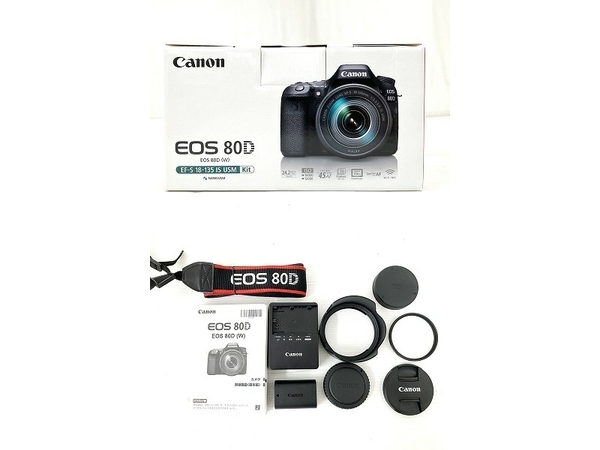 【動作保証】Canon EOS80D EF-S 18-135mm 1:3.5‐5.6 IS USM デジタル 一眼レフ カメラ レンズ キャノン 中古 良好 O8733557の画像2