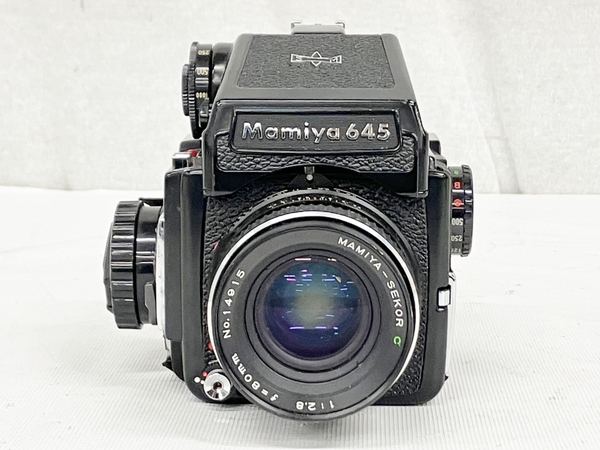 Mamiya 645 フィルムカメラ SEKOR C 1:2.8 f=80mm 中判カメラ用レンズ付き マミヤ ジャンク S8687298_画像2