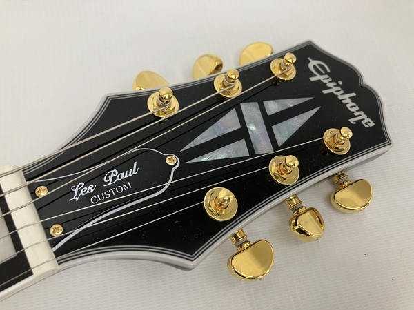 Epiphone Les Paul Custom EB レスポールカスタム エレキギター エピフォン 中古 美品 N8428472の画像3
