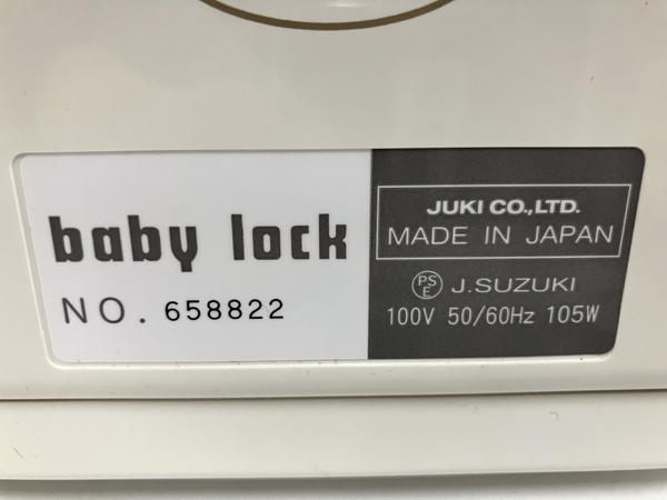 JUKI baby lock BL69WJ 糸取物語 Wave ロック ミシン ジューキ 裁縫 手芸 ジャンク B8750351の画像6