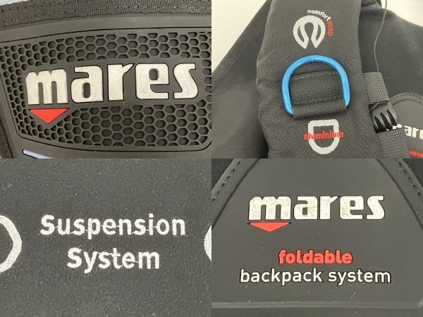 【動作保証】mares hybrid BCD foldableジャケット S/Mサイズ ダイビング用品 ジャンク S8723433の画像7