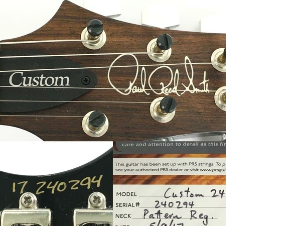【動作保証】Paul Read Smith PRS Costom 24 2017 エレキギター ハードケース付 中古 美品 Y8764554の画像3