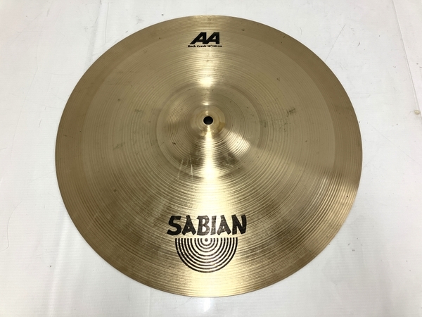 セイビアン SABIAN AA Rock Crash 18/46cm シンバル 打楽器 ドラム 割れあり ジャンク T8773155_画像1