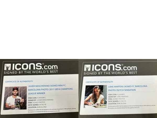 【証明書付き】ICONS ICRVACMP1 リバウドマスチェラーノ リーケマルテンス サイン入りポスター3枚セット美品 O8723222の画像8