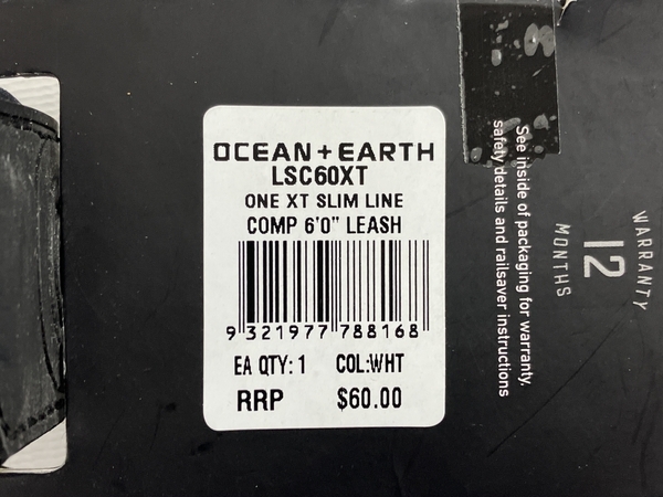 OCEAN&EARTH リーシュコード ONE-XT LIGHTWEIGHT COMP 6.0 オーシャンアンドアース 未使用 N8771407の画像3