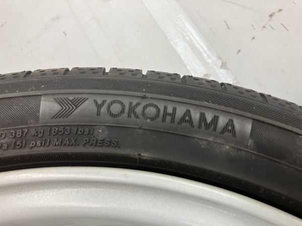 【引取限定】Lehrmeister CS-V6 / YOKOHAMA TIRE BluEarth-A AE50 乗用車用 タイヤ ホイール 4本 セット 中古 直 C8111020_画像9