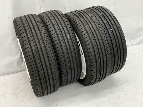 【引取限定】Lehrmeister CS-V6 / YOKOHAMA TIRE BluEarth-A AE50 乗用車用 タイヤ ホイール 4本 セット 中古 直 C8111020_画像4