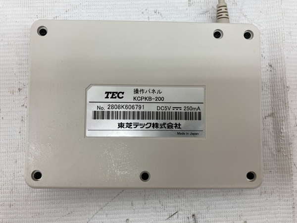 【1円】TEC KCPKB-200 Order Star キッチンプリンター用操作パネル 東芝テック ジャンク C8229852の画像4