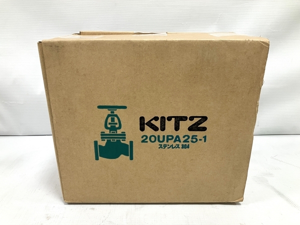 KITZ 20UPA25-1 グローブバルブ 20K F付 グローブ弁 玉形弁 水道 蒸気 配管 未使用 H8490968_画像2