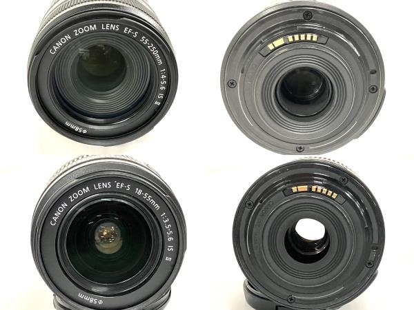 【動作保証】 Canon キャノン EOS KISS X5 55-250mm 18-55mm ダブルズーム キット 一眼レフ デジタル カメラ 中古 美品 B8687683の画像4