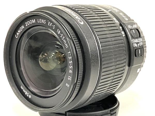 【動作保証】 Canon キャノン EOS KISS X5 55-250mm 18-55mm ダブルズーム キット 一眼レフ デジタル カメラ 中古 美品 B8687683の画像3