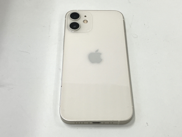 【動作保証】 Apple iPhone12 mini スマートフォン 携帯電話 128GB 5.4インチ ホワイト au KDDI SIMロックなし 中古 美品 T8710928の画像1