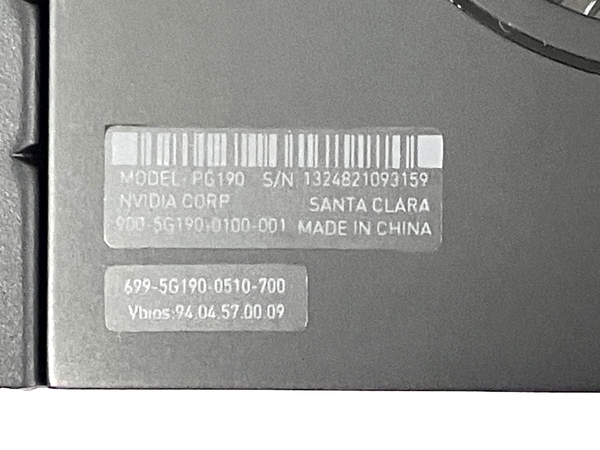 【動作保証】 NVIDIA RTX A4000 プロフェッショナル グラフィックボード ビデオカード PCパーツ 16GB GDDR6 PCIe Gen4 DP 中古 T8775102_画像10