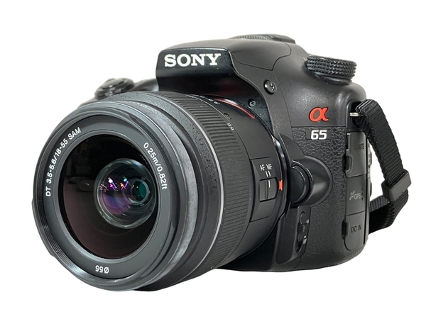 【動作保証】SONY α65 SLT-A65V ボディ SAL1855 SAL55200-2 ダブル ズーム レンズ キット カメラ ジャンク N8770357の画像1