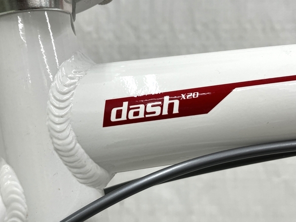 【動作保証】DAHON DASH X20 フォールディングロードバイク 折り畳み Lサイズ ペダル 付属品付き 中古 良好 楽 Y8772924の画像3