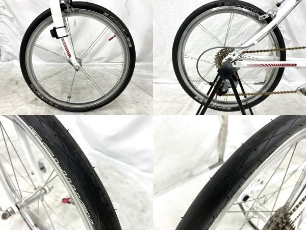 【動作保証】DAHON DASH X20 フォールディングロードバイク 折り畳み Lサイズ ペダル 付属品付き 中古 良好 楽 Y8772924の画像6