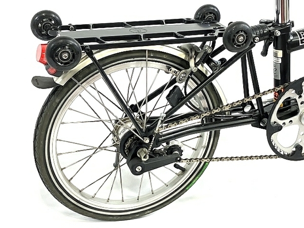 【動作保証】 BROMPTON M3R 2012年製 内装3段 20型 折り畳み自転車 ミニベロ リアキャリア付き 中古 T8778977