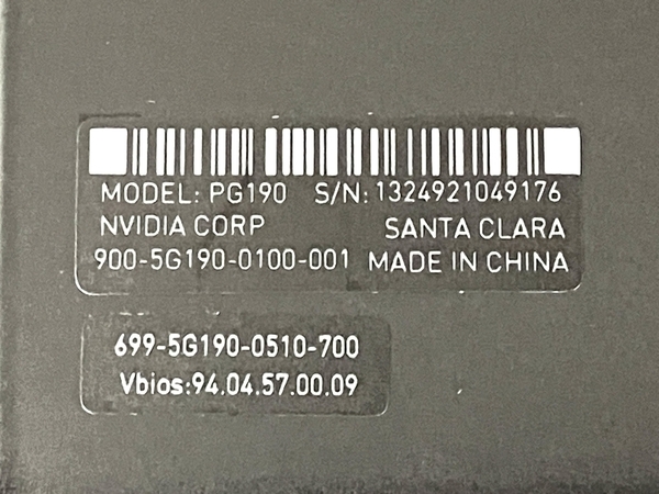【動作保証】 NVIDIA RTX A4000 プロフェッショナル グラフィックボード ビデオカード PCパーツ 16GB GDDR6 PCIe Gen4 DP 中古 T8724321の画像8