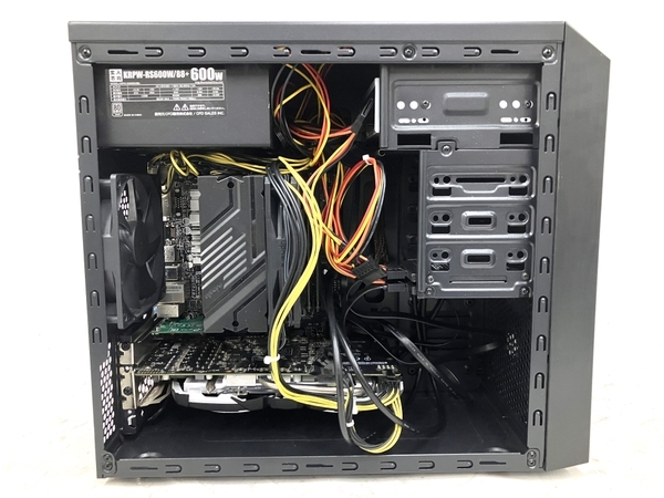 【動作保証】自作パソコン SILVER STONE デスクトップ パソコン i5-8500 16GB SSD 128GB 1TB RX 570 OS無 中古 M8720408_画像6