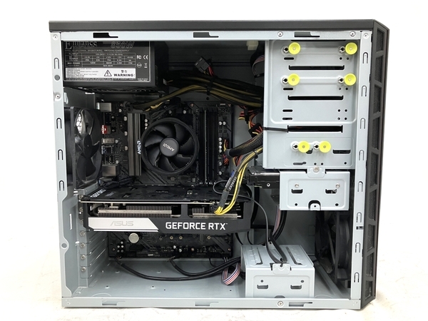 【動作保証】BTO FRONTIER デスクトップ パソコン Ryzen 5 5600X 32GB HDD 2TB SSD 1TB RTX 3060 Ti Win10 中古 M8686353_画像6