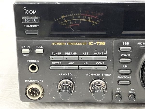 【動作保証】iCOM アイコム IC-736 HFトランシーバー アマチュア無線機 ジャンク M8748843の画像4