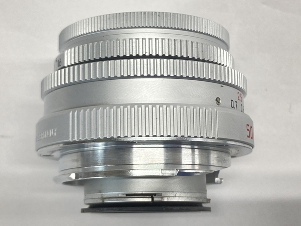 【動作保証】Leica ELMAR-M 50mm F2.8 E39 ライカ エルマー 沈胴式 シルバークローム 387万番台 外箱付 カメラレンズ ジャンク W8783182の画像7