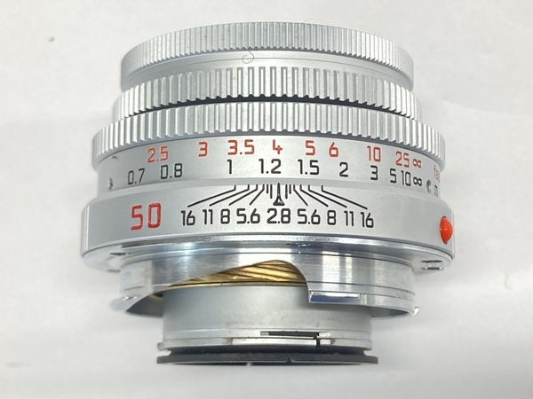 【動作保証】Leica ELMAR-M 50mm F2.8 E39 ライカ エルマー 沈胴式 シルバークローム 387万番台 外箱付 カメラレンズ ジャンク W8783182の画像5