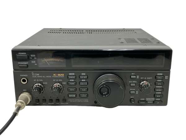 【動作保証】 アイコム IC-820 HM-36 マイク付 オールモードトランシーバー アマチュア無線機 ジャンク M8748838の画像4
