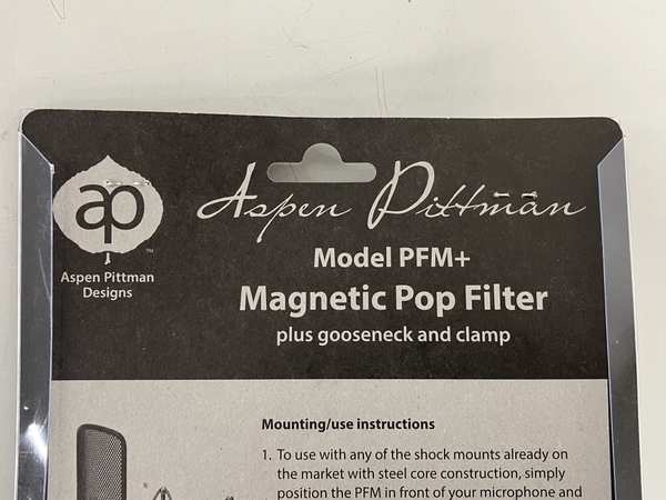 Aspen Pittman ポップガード フィルター マイク 音響機材 未使用 K8736205の画像4