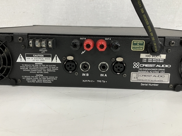 【動作保証】 CrestAudio CA6 クレストオーディオ パワーアンプ 音響機材 PA機材 中古 S8610014の画像6