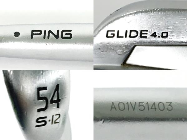 【動作保証】PING GLIDE4.0 Zelos7 54° S 12 ウェッジ ゴルフ クラブ 中古 Y8704421の画像2