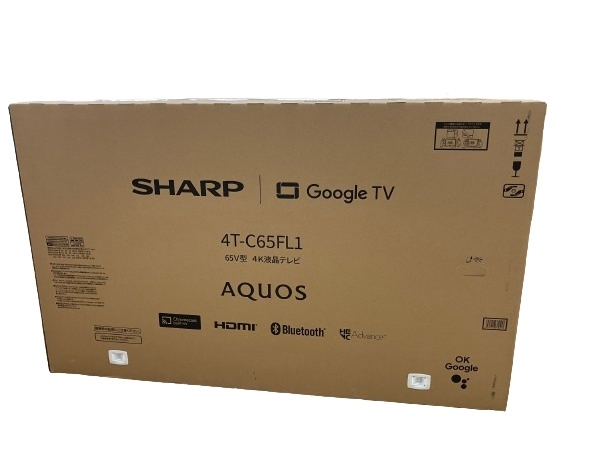 【動作保証】SHARP AQUOS 4T-C65FL1 65インチ 4K 液晶テレビ シャープ 未使用 未開封 楽 B8757212の画像2