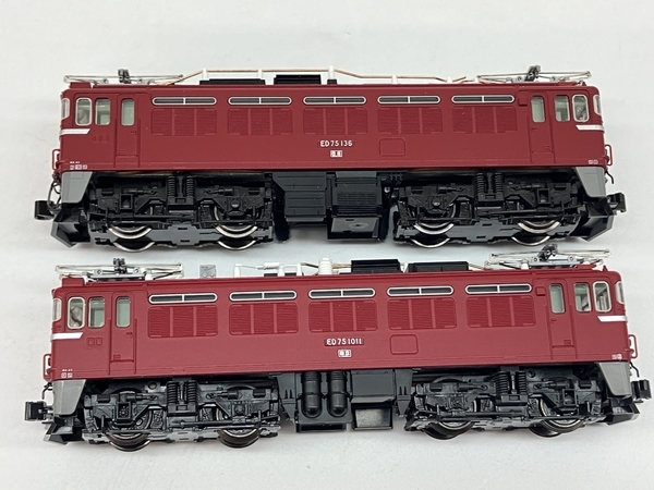 【動作保証】KATO 3075-1 前期形 3075-2 後期形 ED75 交流 電気機関車 鉄道模型 Nゲージ 2点セット 中古 良好 C8780732の画像8