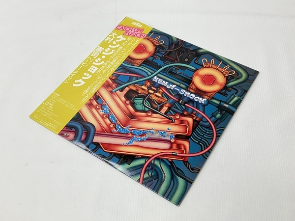大村憲司 ALR-6010「Kenji Shock」 帯あり フュージョン LPレコード 中古 W8744148の画像1