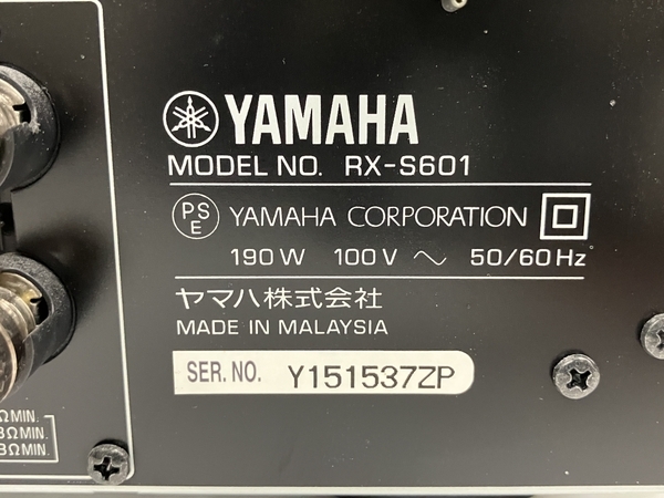 【動作保証】YAMAHA RX-S601 AVレシーバー アンプ オーディオ 音響機器 ヤマハ 中古 O8790535の画像4