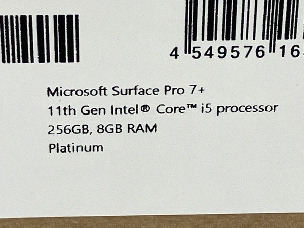 【動作保証】 Microsoft 1960 Surface Pro 7+ 11th Gen Intel Core i5 メモリ8GB 256GB 1725 タブレットPC パソコン 家電 未使用 T8792974の画像4