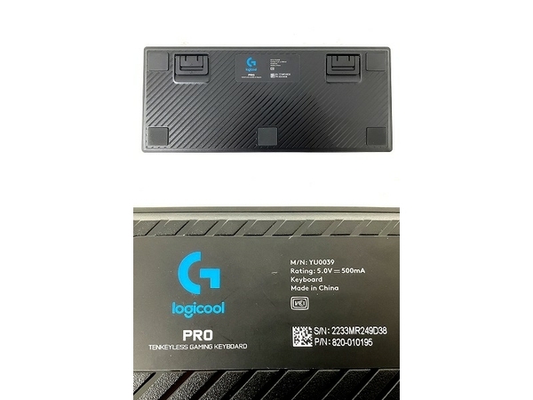 【動作保証】Logicool YU0039 PRO USB ゲーミング キーボード / G703 LIGHTSPEED ゲーミングマウス ロジクール 中古 O8785370の画像6