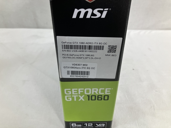 msi GeForce GTX 1060 AERO ITX 6G OC グラフィックボード パソコン パーツ ジャンク W8778351の画像10