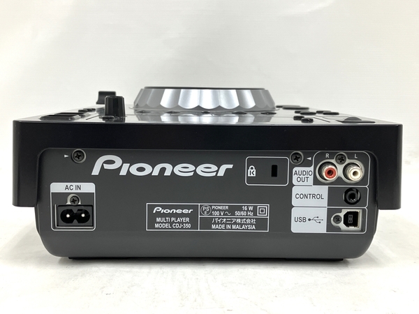 【動作保証】 Pioneer CDJ-350 コンパクト DJ マルチプレーヤー 音響機材 2010年製 中古 M8763438の画像7