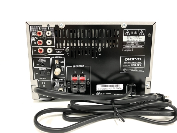 【動作保証】 ONKYO オンキョー X-NFR7FX CD ミニコンポ スピーカー 2018年製 音響機材 オーディオ 中古 B8759269の画像4