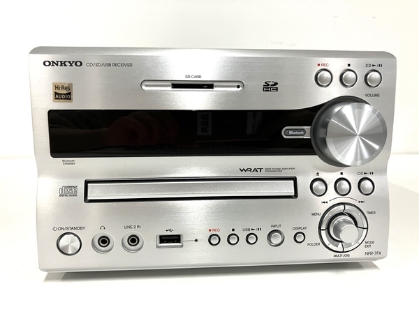 【動作保証】 ONKYO オンキョー X-NFR7FX CD ミニコンポ スピーカー 2018年製 音響機材 オーディオ 中古 B8759269の画像2