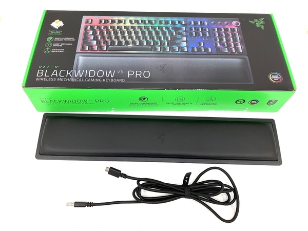 【動作保証】 Razer BLACKWIDOW V3 PRO RZ03-0353 ゲーミングキーボード ワイヤレス PC周辺機器 中古 良好 M8755924の画像2