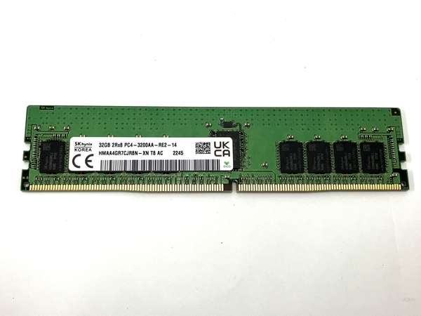 実使用なし Skhynix 32GB 2Rx4 PC4-3200AA-RE2-14 HMAA4GR7CJR8N-XN T8 AC メモリキット モジュール 美品 T8696695の画像1