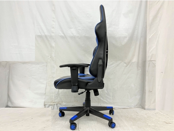 【引取限定】【動作保証】 GTRACING ゲーミング チェア ブルー リクライニング 椅子 ジーティーレーシング 中古 直 K8706365の画像4