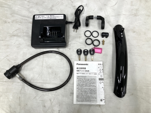 【動作保証】 Panasonic JETTER BE-ELHC344 e-bike 電動アシスト クロスバイク 自転車 8段シフト 中古 美品 楽 Y8752451の画像2