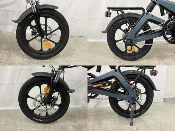 【動作保証】 AiDDE A2 折りたたみ式 16インチ 電動 アシスト 自転車 中古 良好 楽 M8759635の画像3