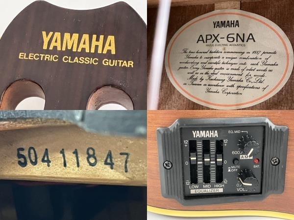 【動作保証】YAMAHA APX-6NA エレガット ギター ヤマハ クラシック エレアコ 弦楽器 中古 Y8774173の画像2