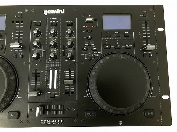 gemini CDM-4000 CD MP3 USB DJ メディアプレーヤー デュアル CDJ オーディオ機器 ジェミニ ジャンク O8774868の画像4